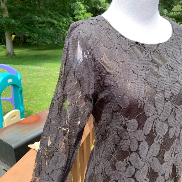 Show Me Your MuMu Witcher Dress Black Falling Lace - Picture 4 of 8